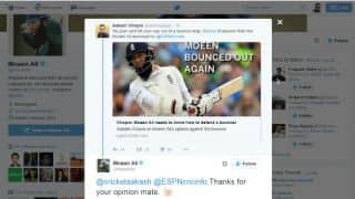 Moeen Ali disrespects Aakash Chopra, but apologises immediately: Twitter reactions